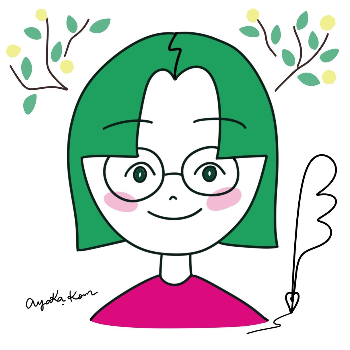 似顔絵でSNS用アイコン作ります ご本人を「かすってる」ゆる～い似顔絵 イメージ4