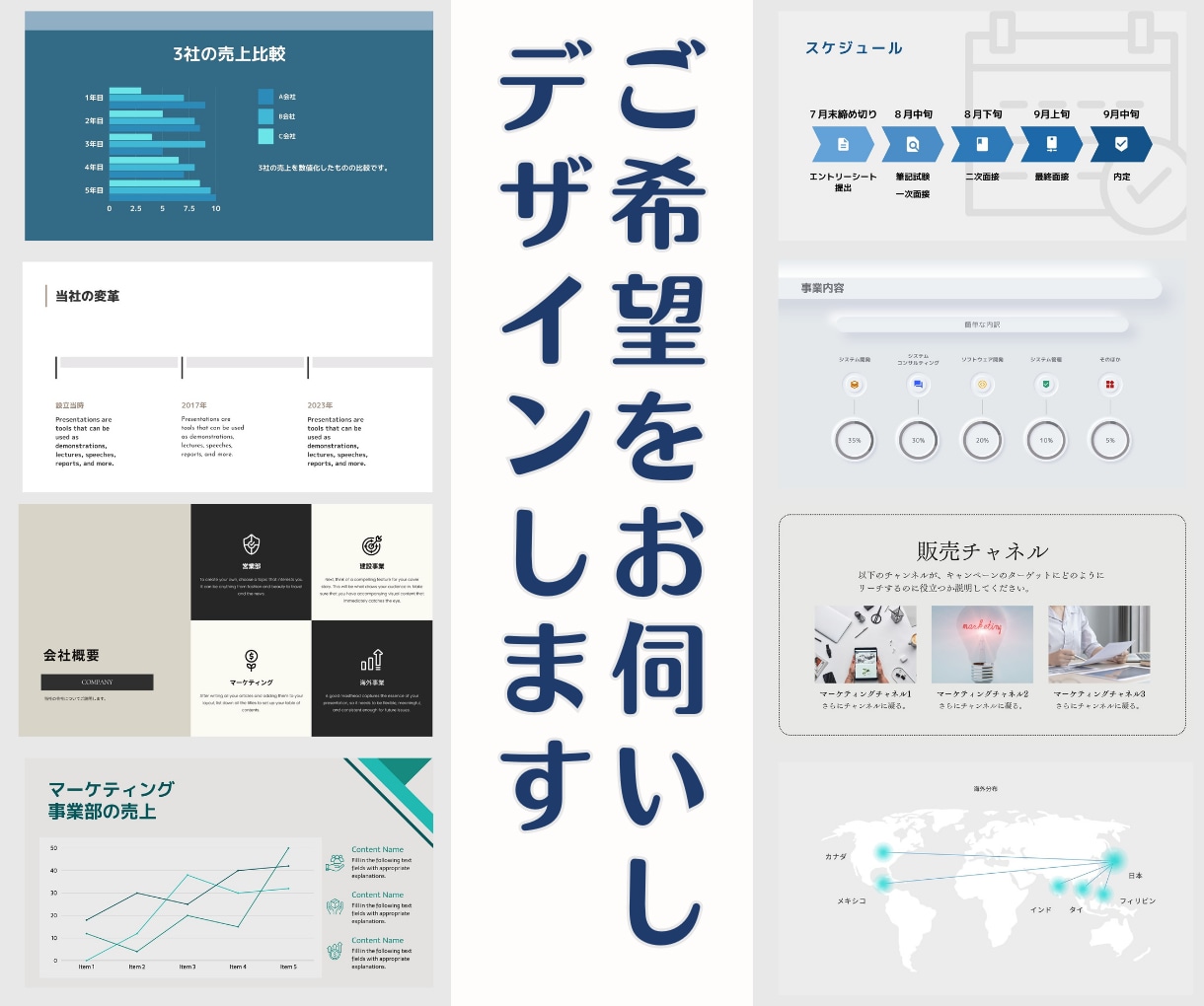 PowerPointでプレゼン資料作成代行します プレゼン資料やスライドを作成します。 イメージ2