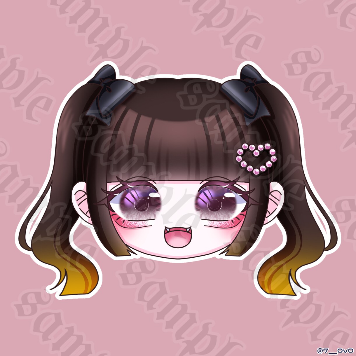 スタンプにも!!顔のみアイコン描きます コテキャラ様のデフォルメイラスト描かせてください！ イメージ5