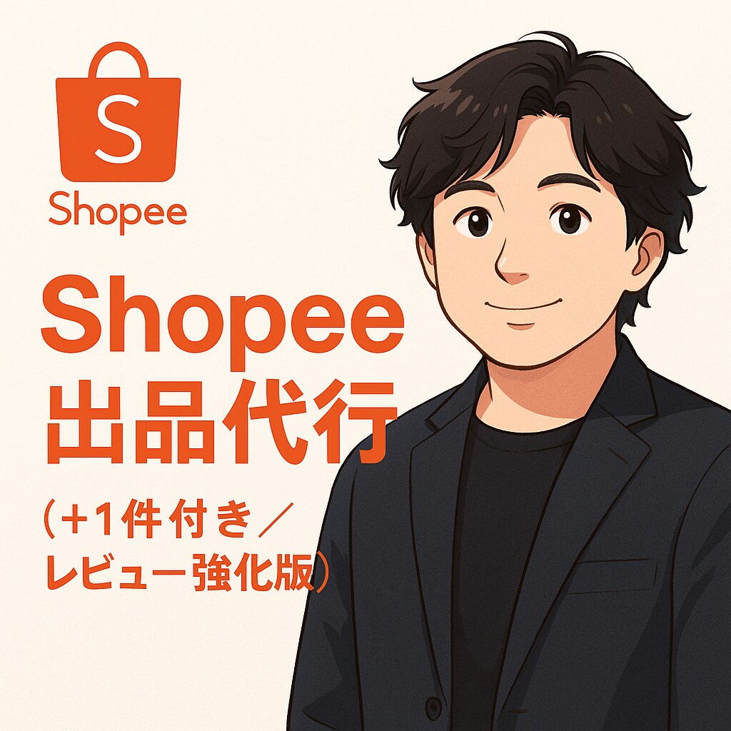 英語対応・画像調整込み！Shopee出品代行します 10＋1商品！レビュー強化中の特別プラン イメージ1