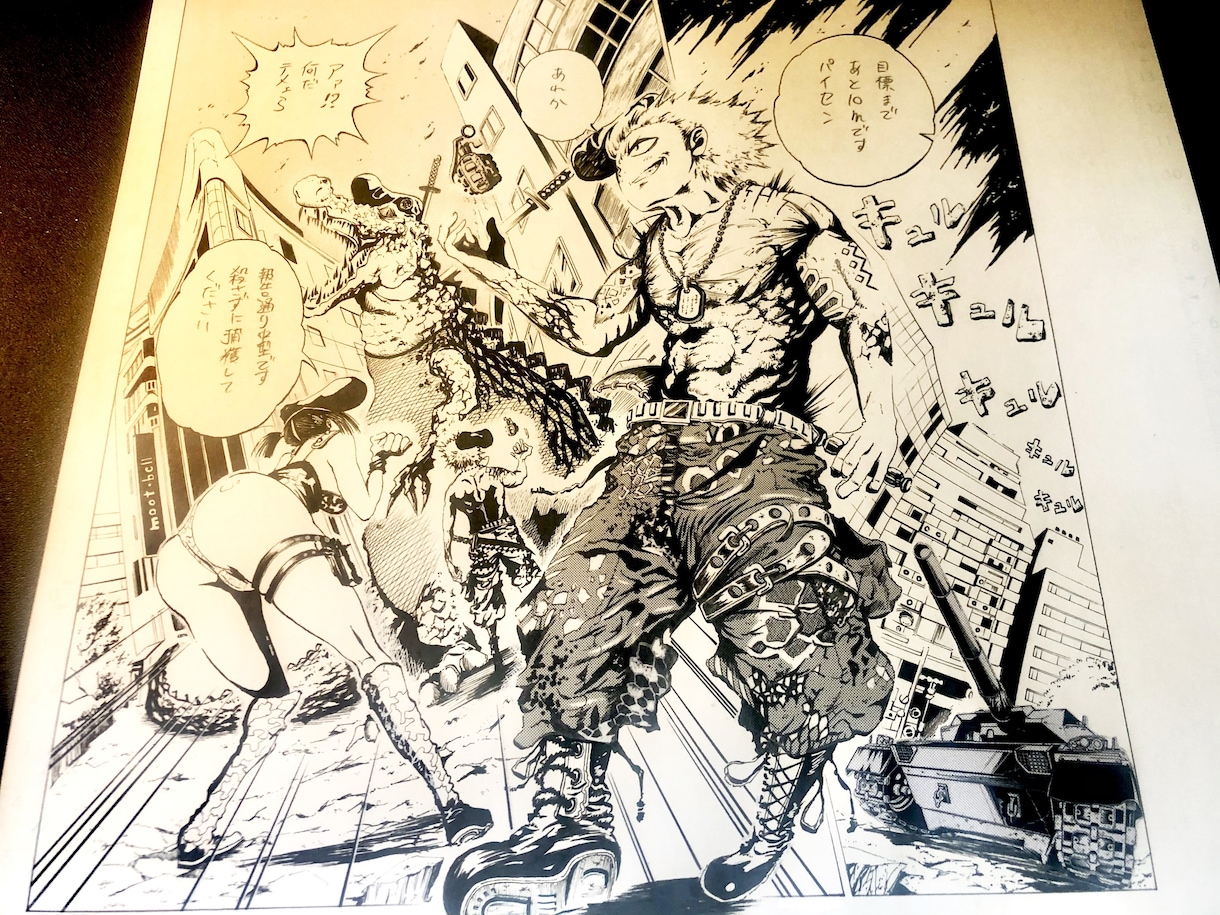 オリジナル漫画の見せ場1ページを全力作画代行します 漫画歴10年・元漫画家アシスタントが見せ場の一枚絵を全力作画 イメージ6