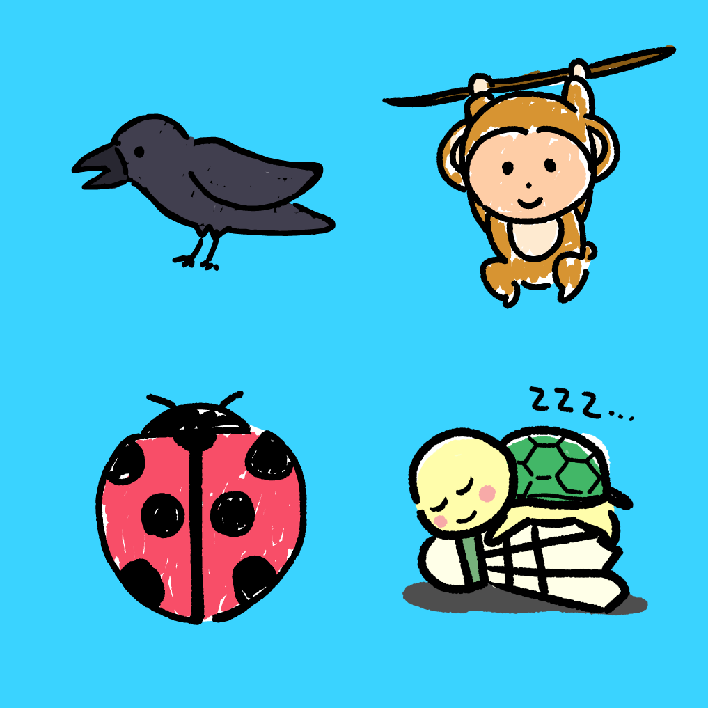 超シンプルでゆる可愛いシュールなイラストを描きます 手描き風の超デフォルメされた動物・人物なんでも愛らしく制作！ イメージ3