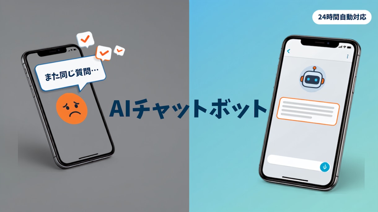 24時間対応のAIチャットボットを構築します LINE・HP両方対応｜問い合わせ対応を24時間自動化 イメージ1