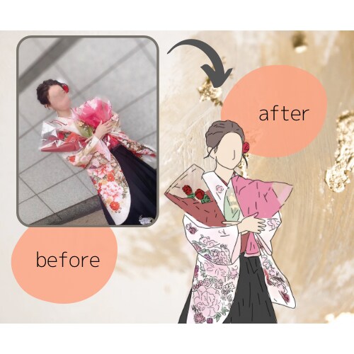 お持ちの写真からシンプルでお洒落なイラスト描きます 【SNSアイコンやブログ・WEBページの挿絵などにどうぞ♪】 イメージ5