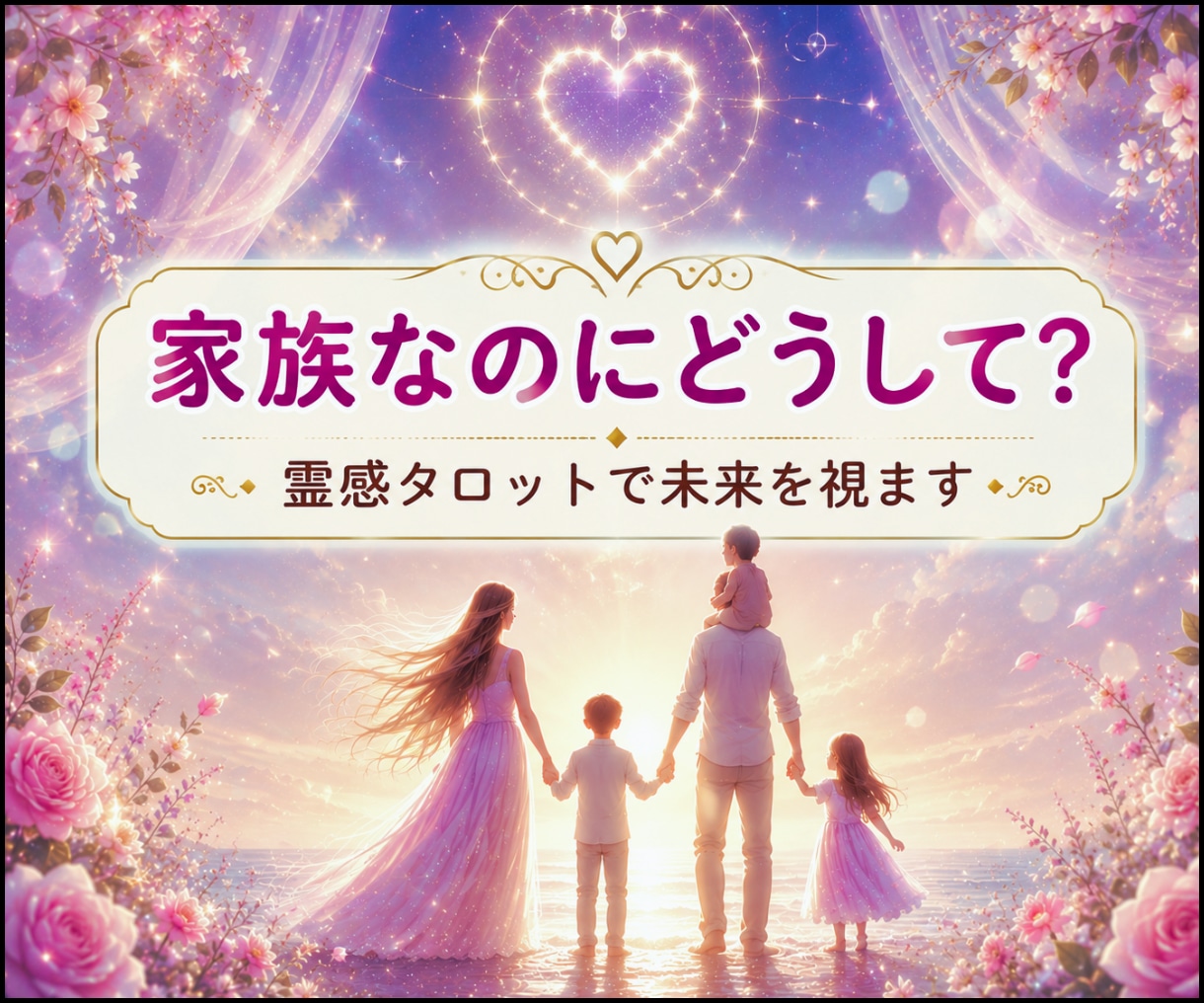 どうして通じないの？家族の心の奥を視ます 近いのに遠い…届かない想いと本音を霊感タロットで紐解きます イメージ1
