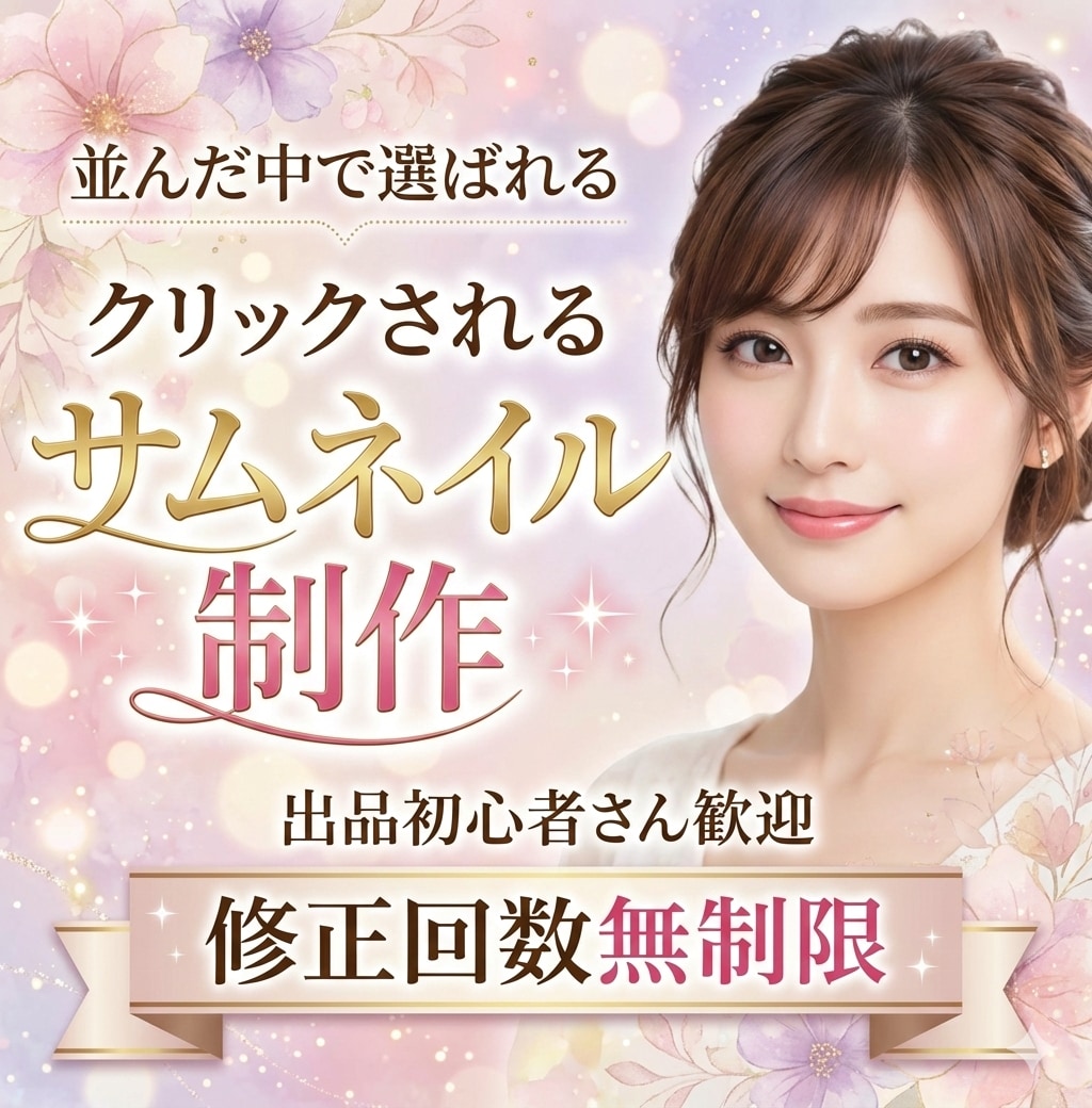 修正無制限！初心者でも安心のサムネイル制作をします プロデザイナーが目立つ・目を惹くサムネイル高クオリティ高品質 イメージ1