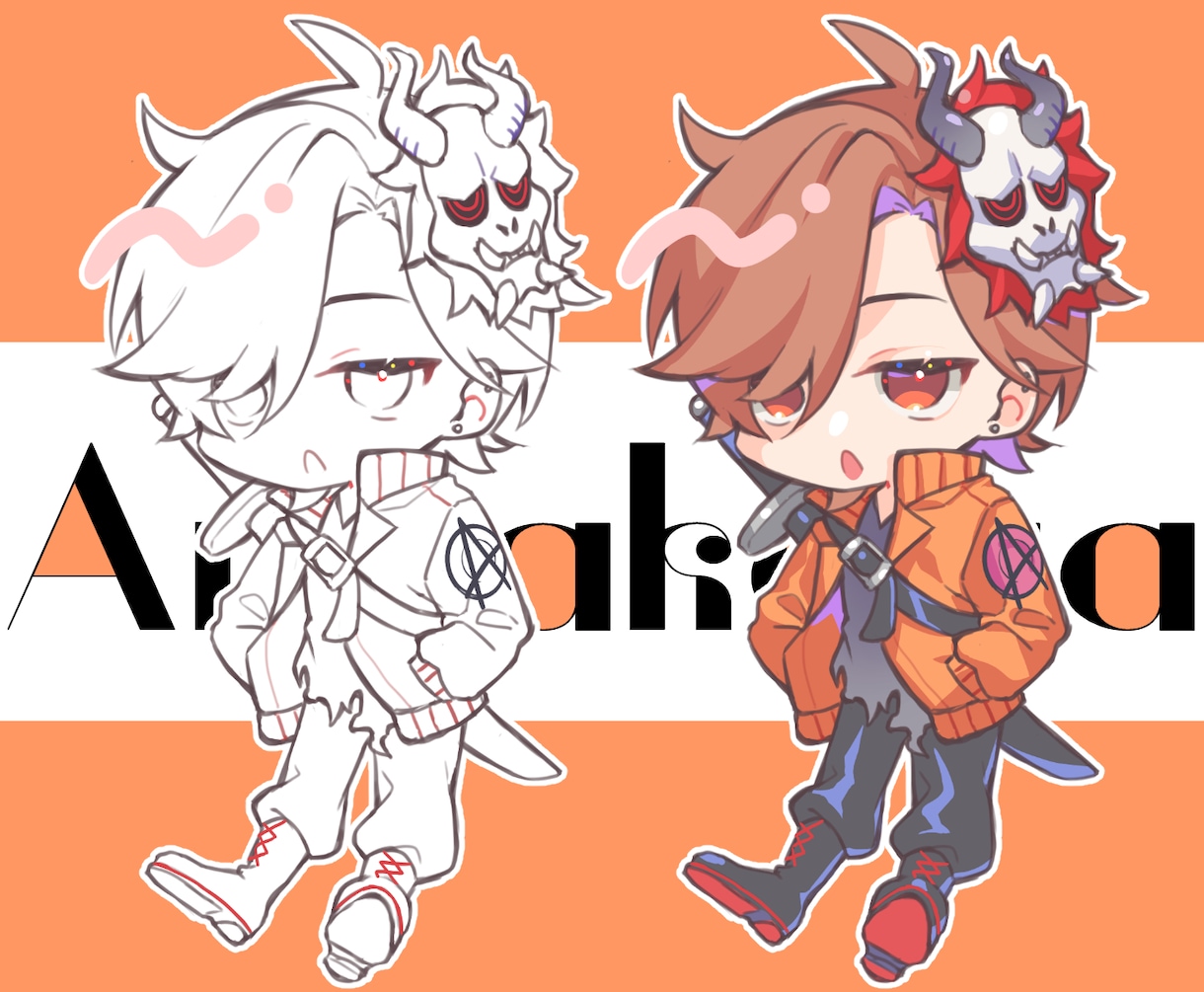 ミニキャラの立ち絵製作します サムネやグッズなどに！ちいさくてかわいいキャラを制作します！ イメージ6