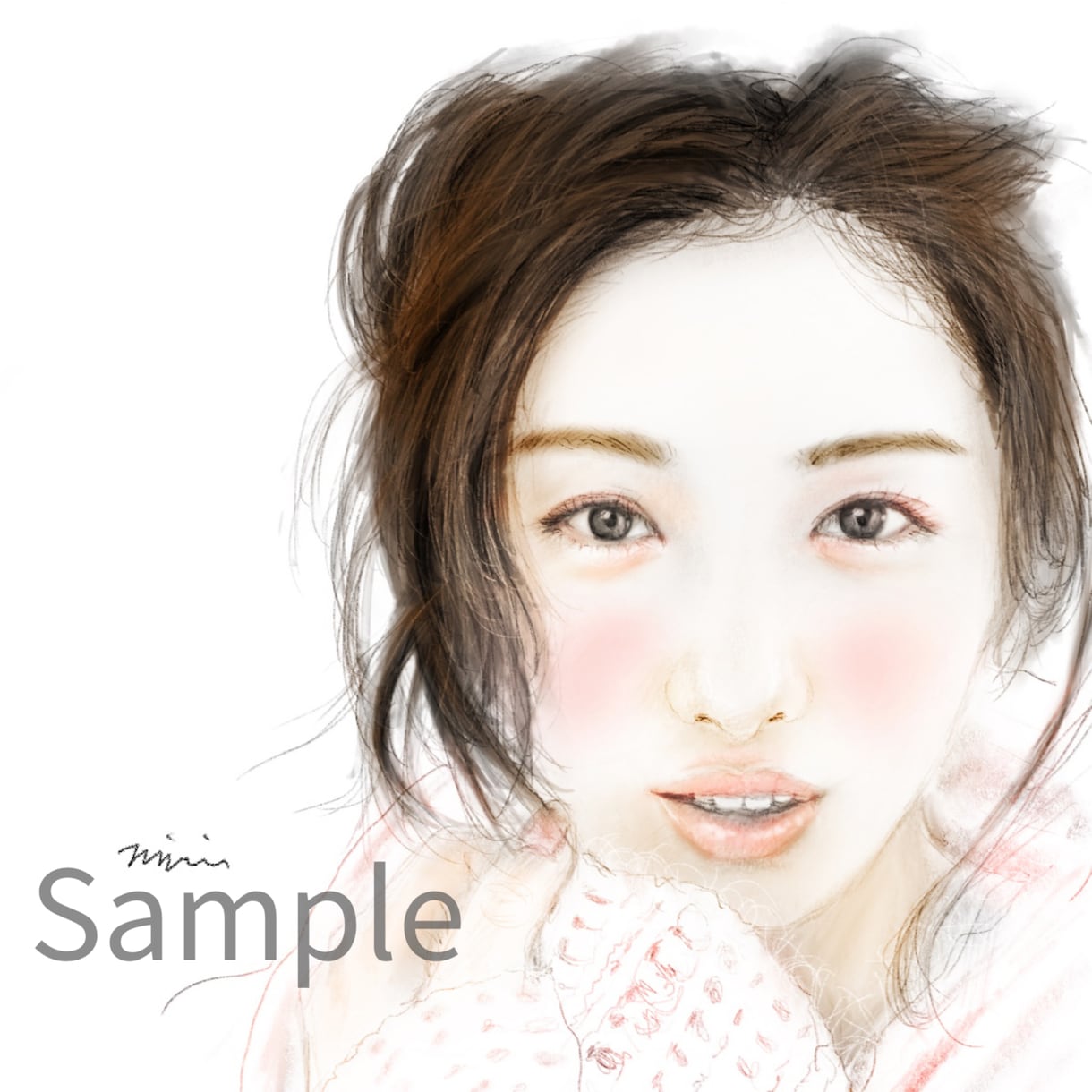 お写真から、リアルなデジタル肖像画を描きます 印刷対応の高解像度でやさしく仕上げます　プレゼントにも イメージ3