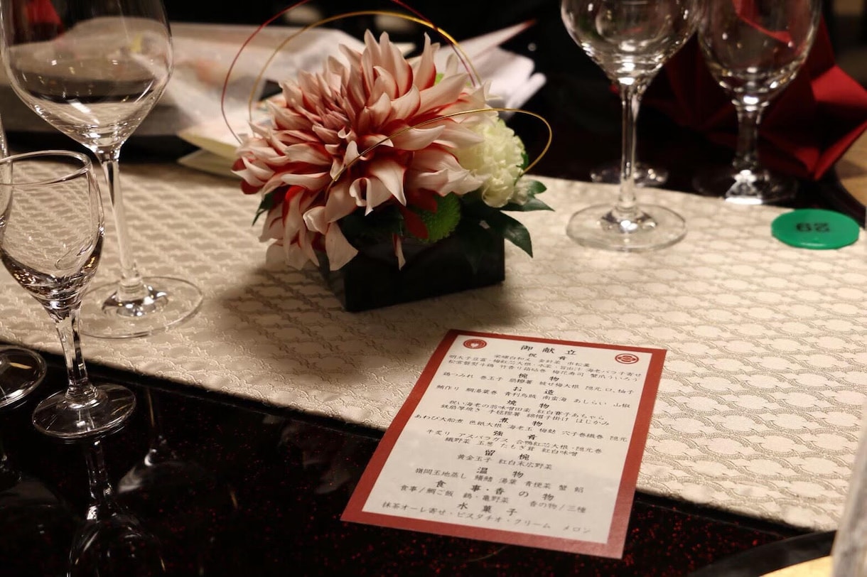 家紋入り結婚式のメニュー表作ります 和装スタイルでの結婚式におすすめです イメージ4
