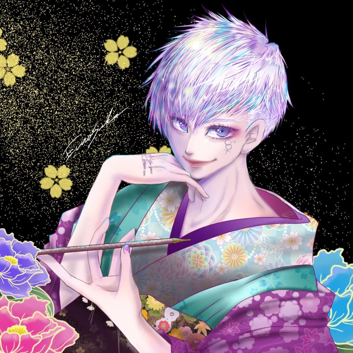 商用◎SNS等のアイコン、背景のイラスト描きます オリジナルキャラのアイコンでSNSを楽しく活用しませんか☆ イメージ5