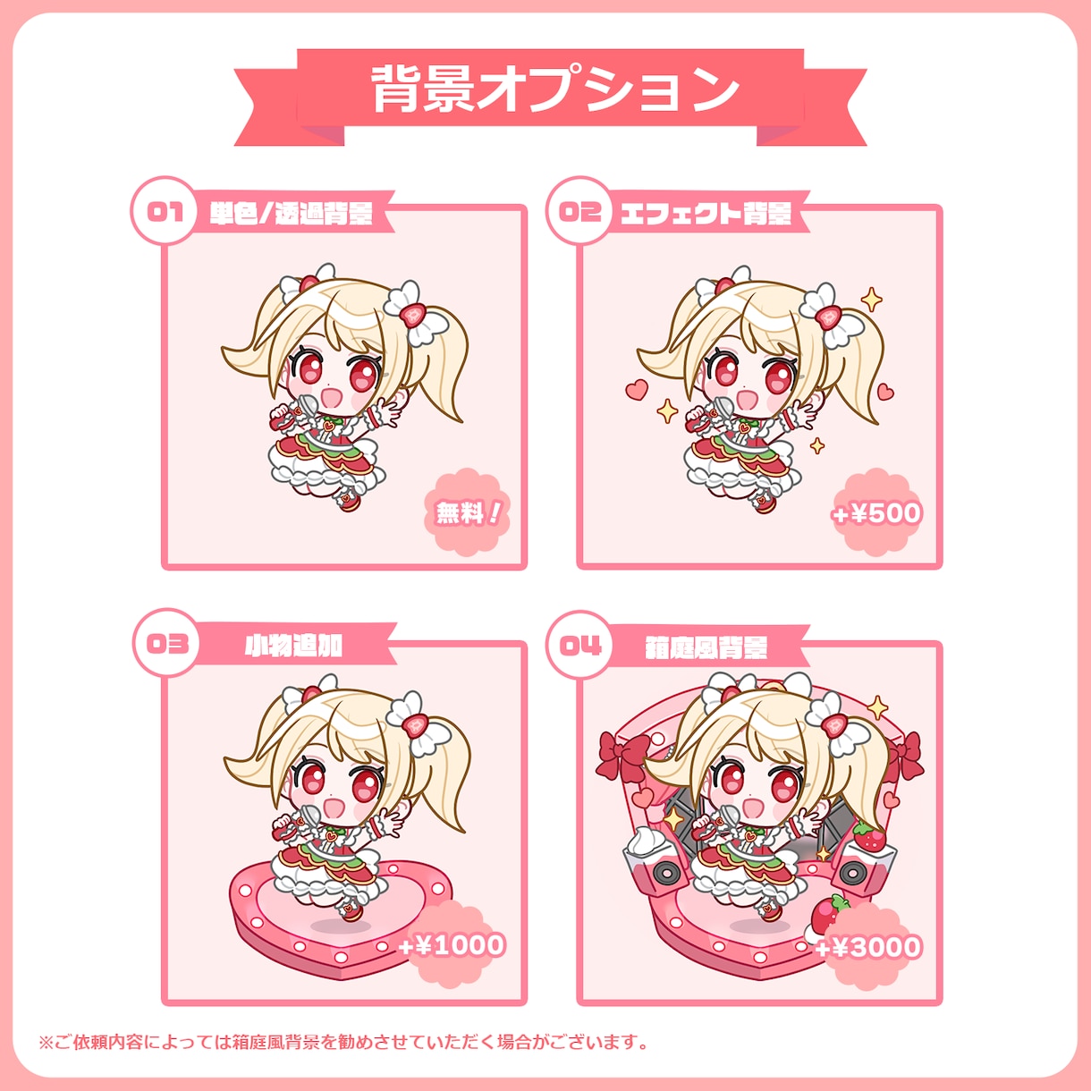 グッズ・アイコン・TRPGに！ミニキャラ制作します シンプルかわいい、心ときめくミニキャラ イメージ3