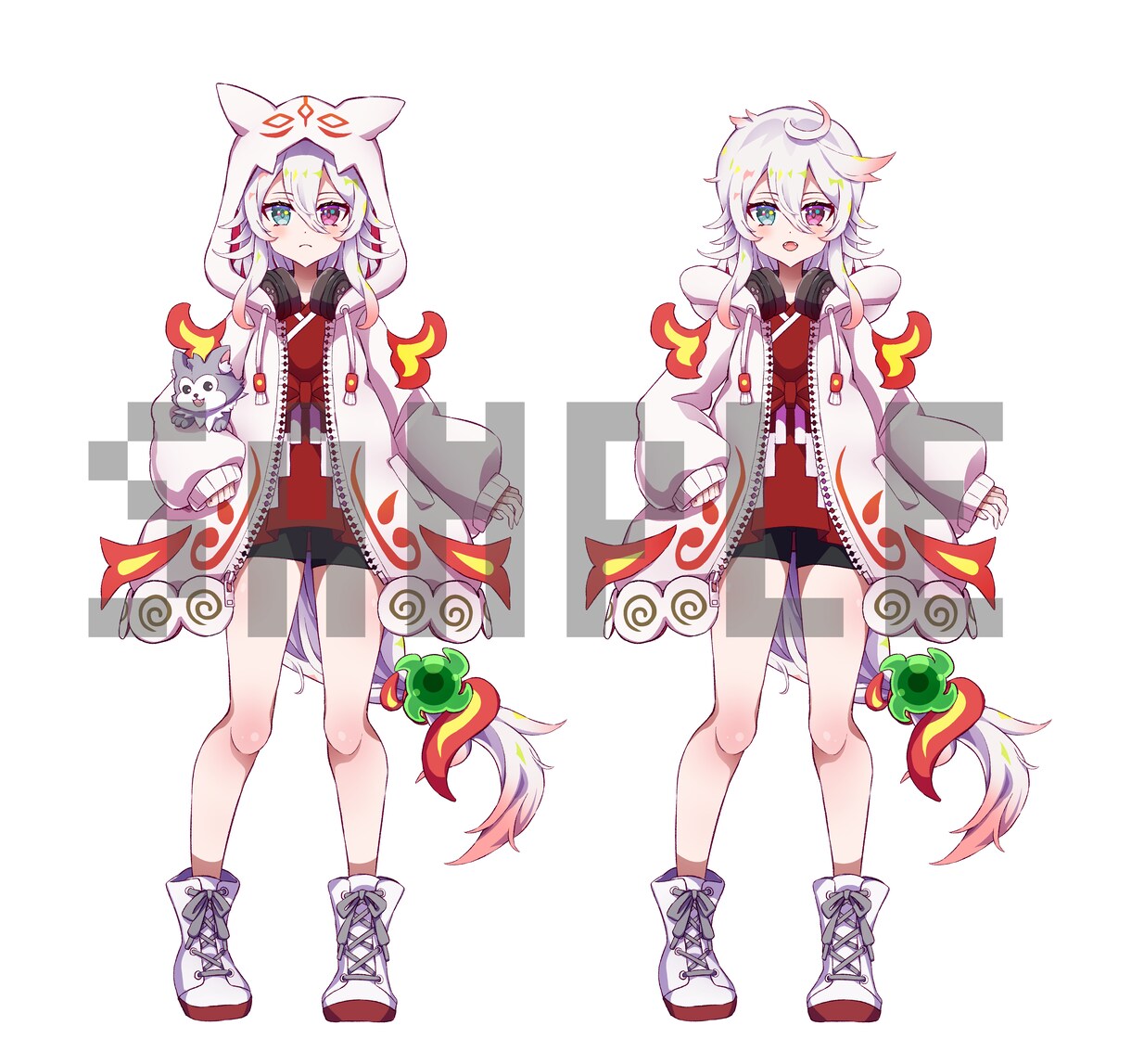 商用利用無料★キャラクターデザイン・立ち絵承ります 衣装デザイン、IRIAM用立ち絵、Live2D用パーツ分け可 イメージ10
