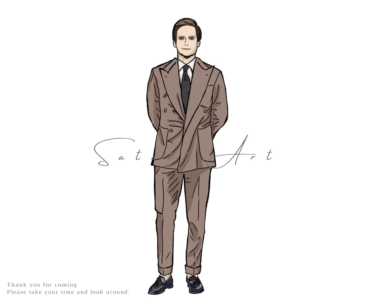 思い出の写真を全身コーデでモデル風イラストにします ビジネス挿絵や待ち受けにもオススメ！思い出といつも一緒に♪ イメージ10