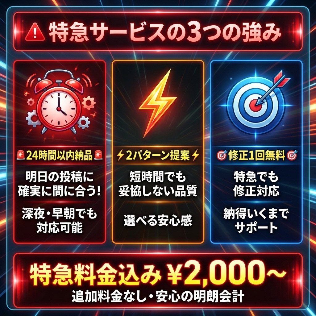 24時間特急サムネイル作成します 明日の投稿に間に合う!緊急対応の24時間特急サムネイル イメージ3