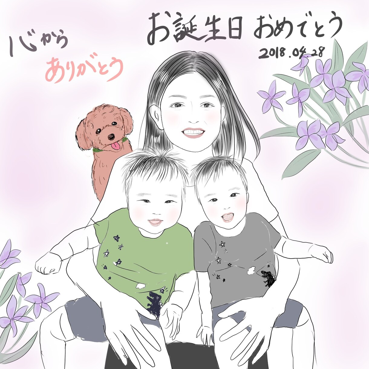 立体髪色あり/おしゃれで綺麗な絵を描きます アイコンにぴったりなオシャレな絵を描きます！家族、友達恋人に イメージ10