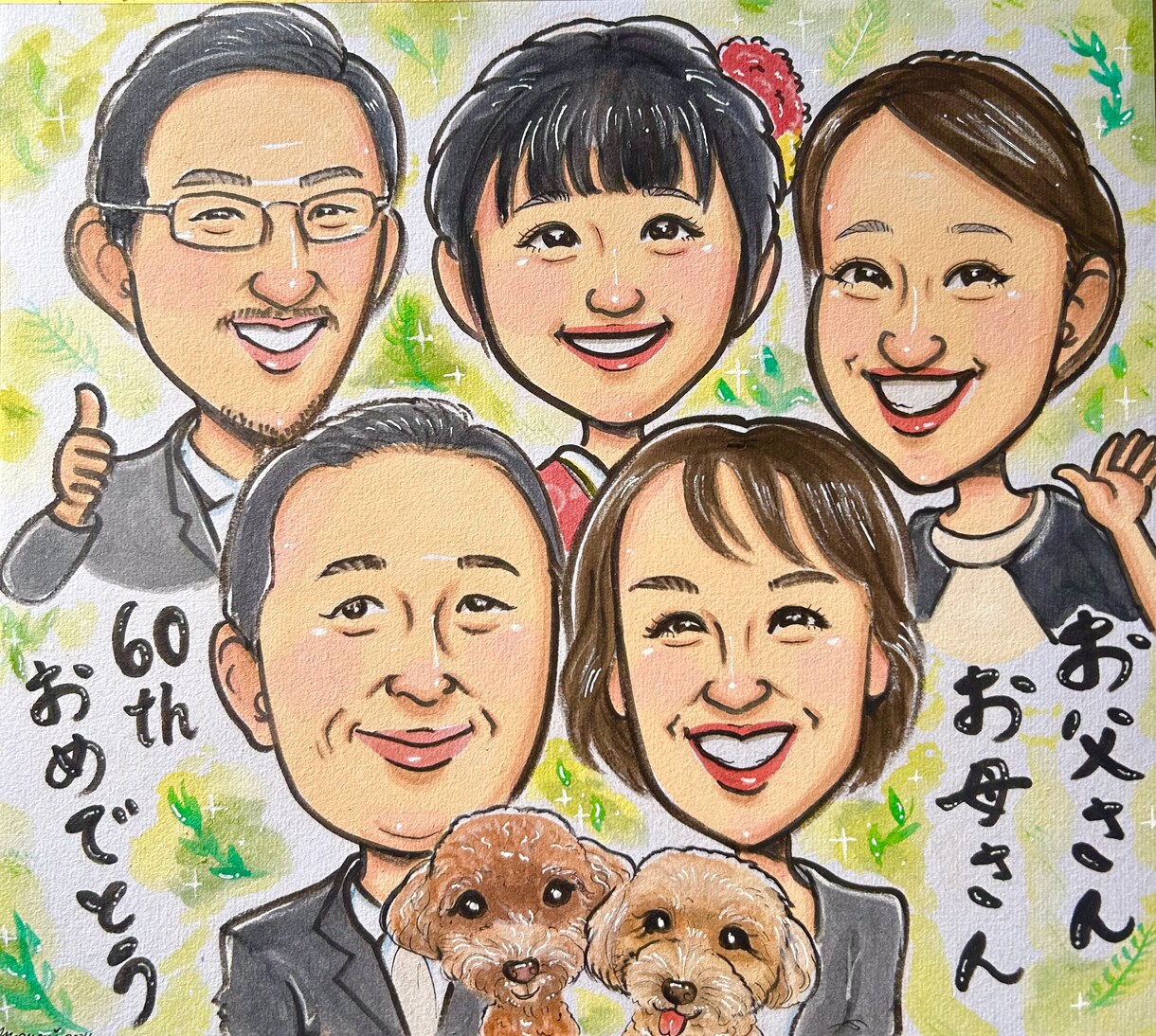 心を込めた手描きの似顔絵をお描きします 24時間以内に必ずご返信致します(*ˊ˘ˋ*) イメージ9