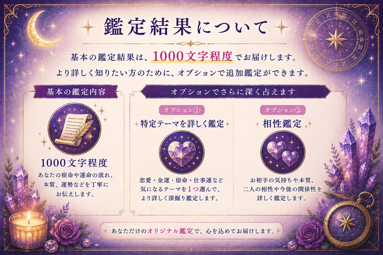 あなたの宿命と運命の流れを読み解きます 宿命・恋愛運・金運を4占術で鑑定 イメージ5