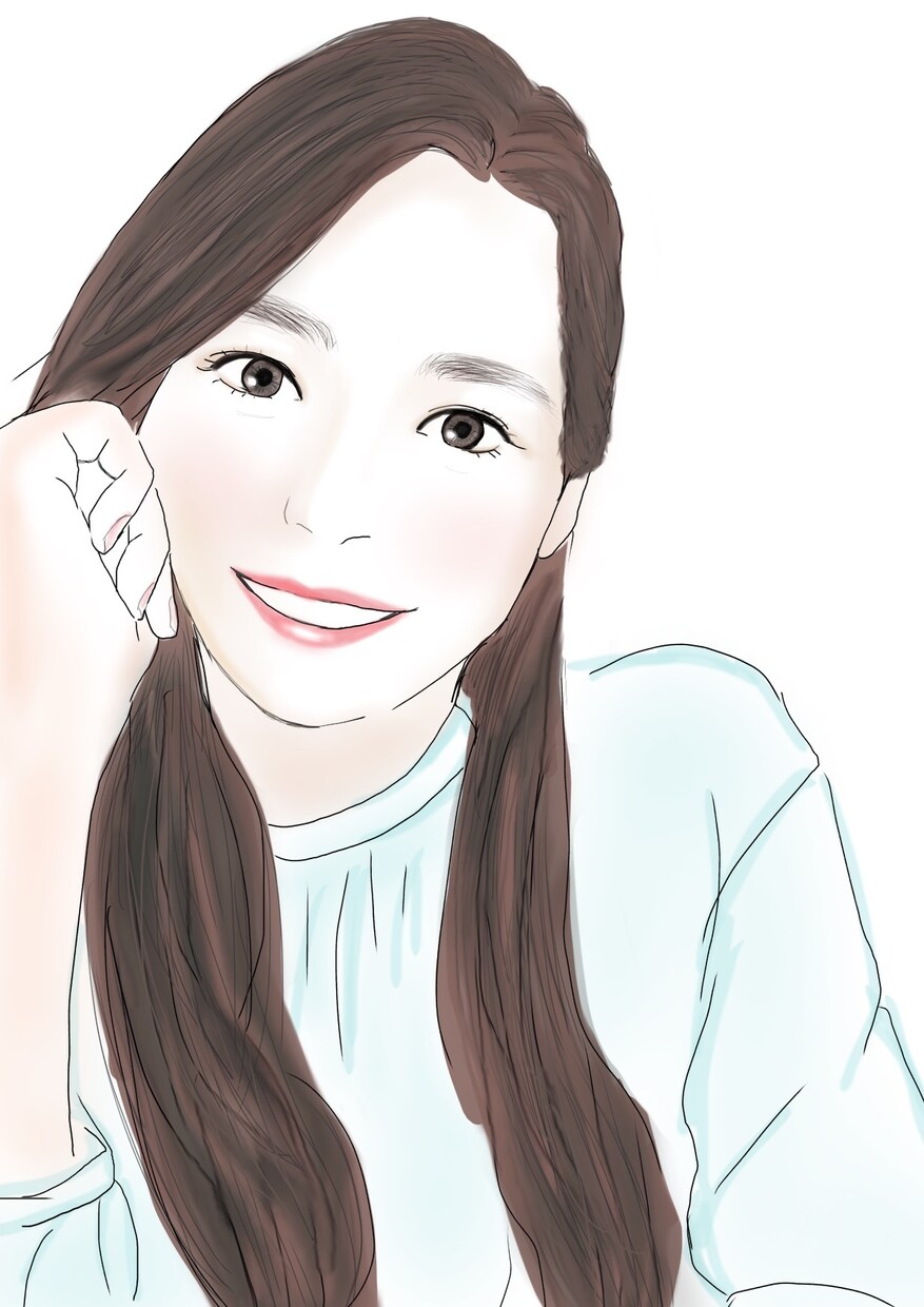 女性限定。きれいめ、優しいタッチの似顔絵描きます 見ているだけでテンションが上がる、可愛いあなたを描きます イメージ2