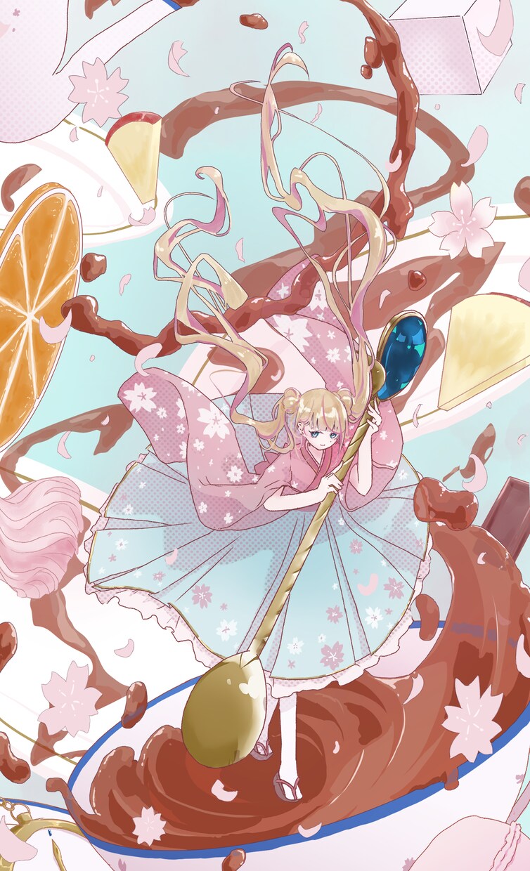 甘くてかわいい女の子かきます スイーツやお菓子×女の子のイラスト描きます イメージ3