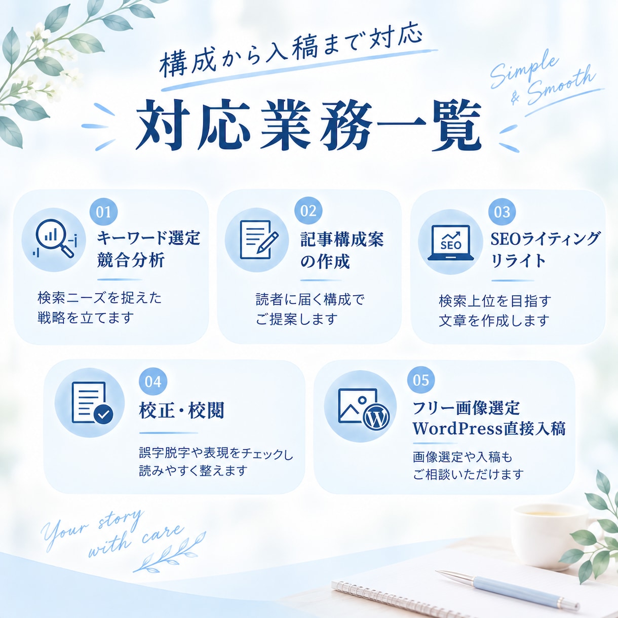 元製薬会社MRが信頼性の高いSEO記事を作成します 丁寧なリサーチと一次情報を大切に、わかりやすく執筆します。 イメージ4