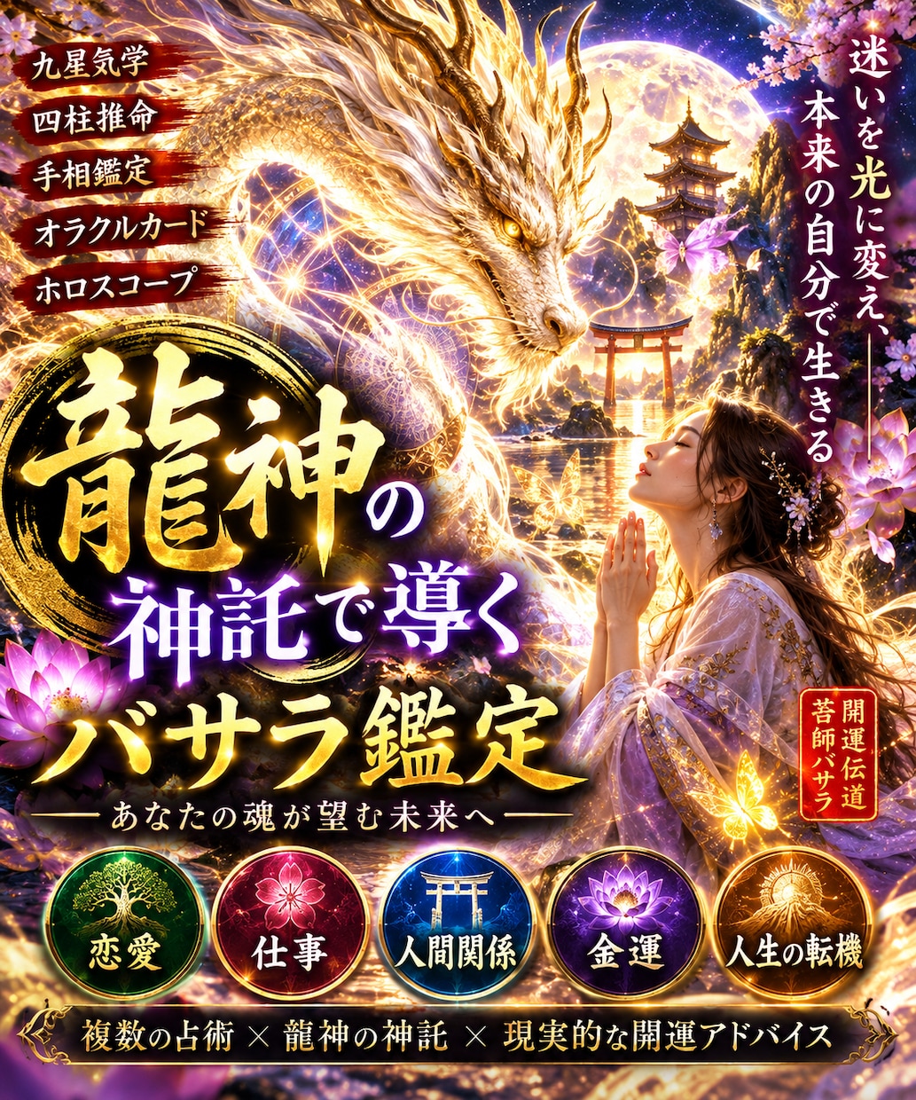 初回限定　魂が望む未来へ龍神の神託で占います 自分のことをもっと知りたい。これからの人生を変えたい。 イメージ1
