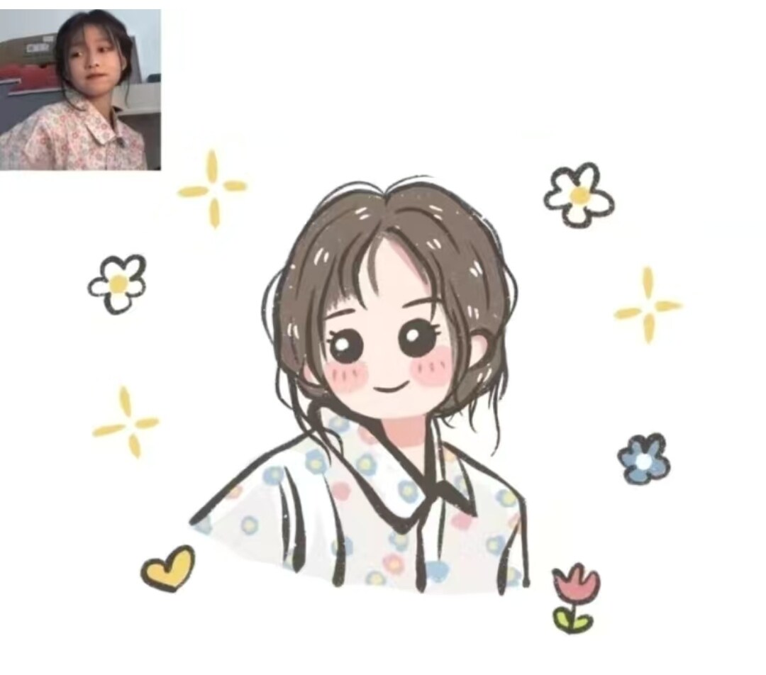 商用可能。シンプルな似顔絵イラスト描きます SNSや名刺・プレゼント等、シンプルで使いやすい！ イメージ1