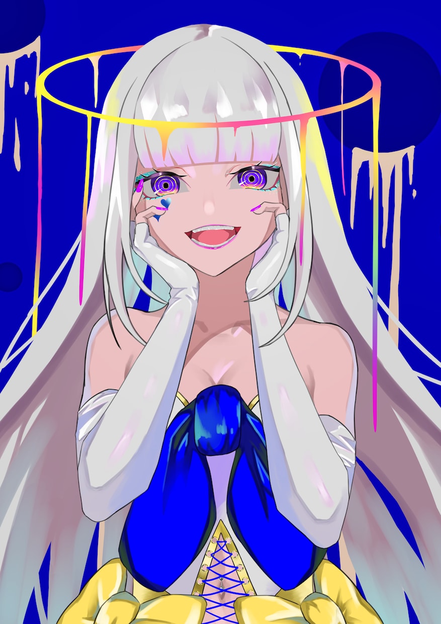 MV・Vtuber・SNS向けイラストを描きます 強い色彩表現で記憶に残る女の子イラストを制作します イメージ4