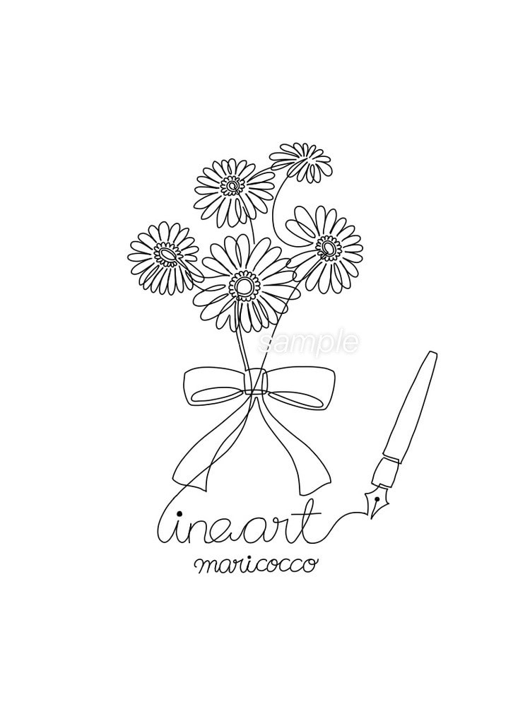 一筆書きイラスト!「繋ぐ」ことにこだわります 全ての線をひと繋ぎにしたオシャレなイラストはいかがですか? イメージ5