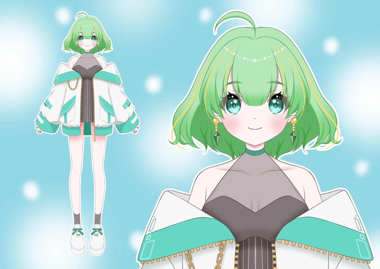 可愛いLive2Dの立ち絵イラスト制作します 販売実績あり！可愛い立ち絵をあなたに！ イメージ4