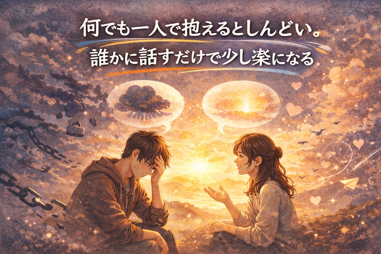 恋愛や子育、仕事やその他の愚痴聞きます 否定せず聞きます。愚痴だけでも全然OK。ガッツリ相談も可。 イメージ2