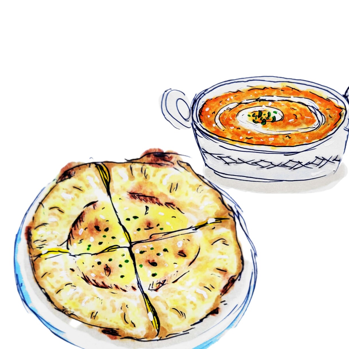 飲食店のメニューにあるようなイラストを描きます 飲食業界の方へポップで暖かな雰囲気のフードイラストです。 イメージ8