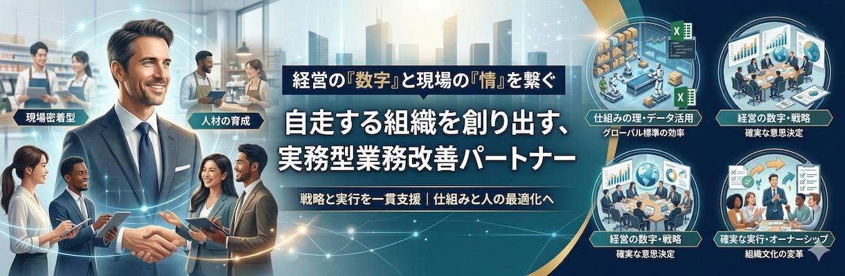 元Amazon管理者が業務改善の伴走したします アマゾンとコンサルの知見で、現場を最適化！ イメージ1