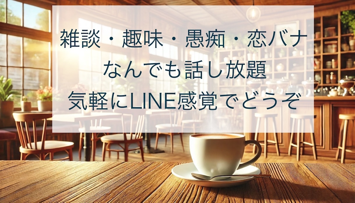 お話お聴きします 愚痴でも惚気てもなんでもok!お話お聴きします！ イメージ1