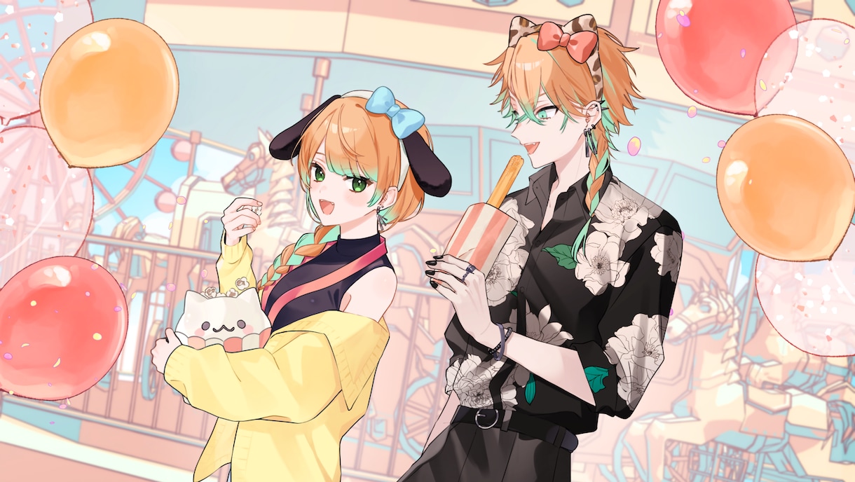 Vtuberさん向け/一枚イラスト描きます 企業Vtuber公式イラストレーターがイラスト承ります！ イメージ2