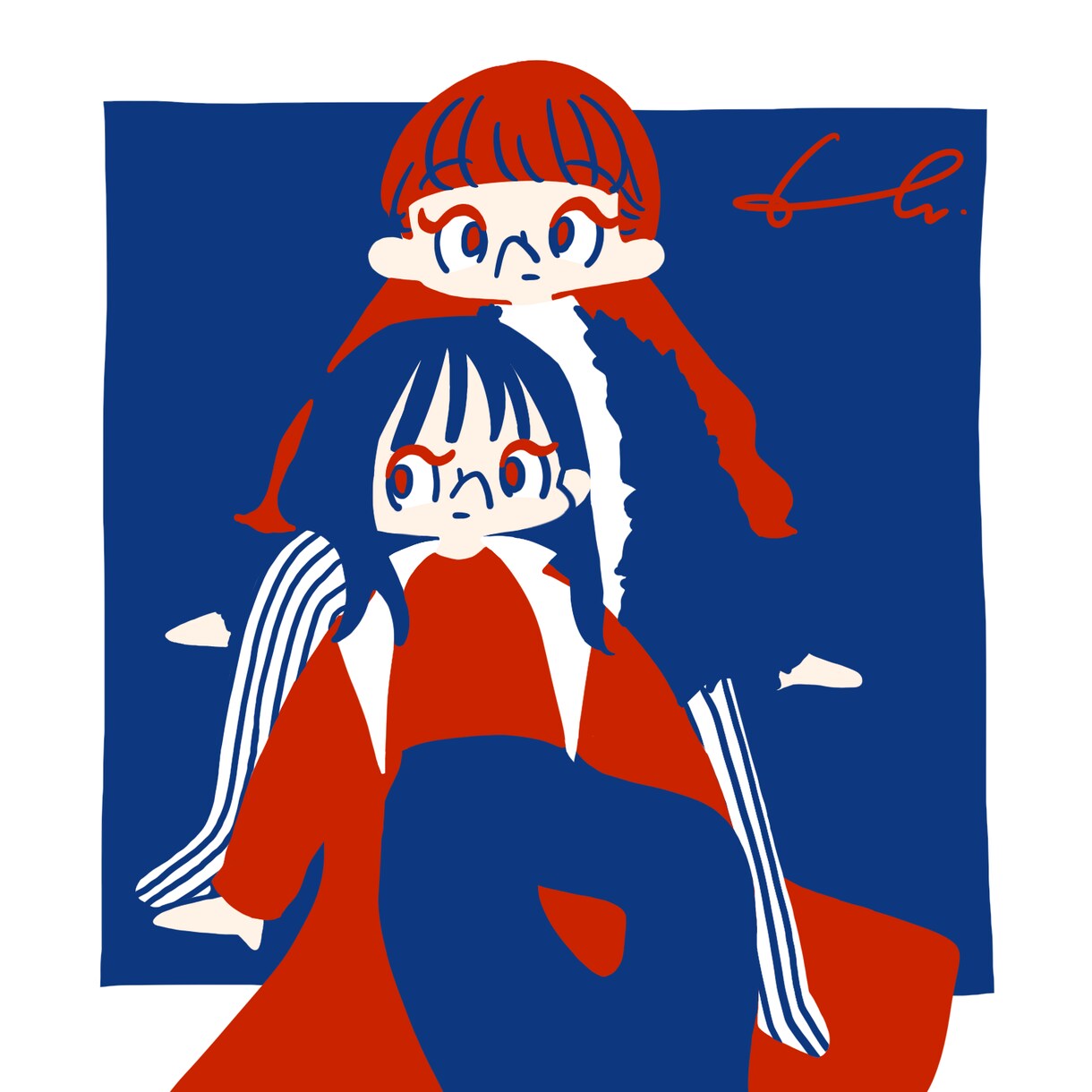 可愛いミニキャラのイラストを作成します シンプルでアートなデフォルメを作成します！※商用利用不可 イメージ2