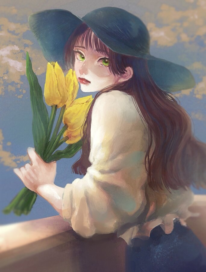 ご希望にそった1枚絵のイラスト作成致します 目を惹く厚塗りイラストのアイコンや配信背景の制作可能です！ イメージ3
