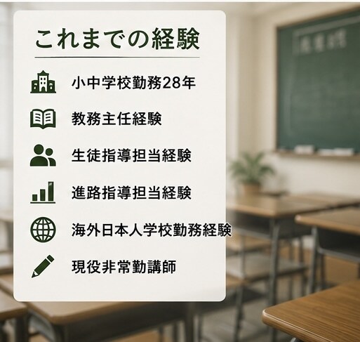 職場では話しにくい教員の悩みをお聞きします 元教務主任・現役講師があなたの味方になります イメージ3