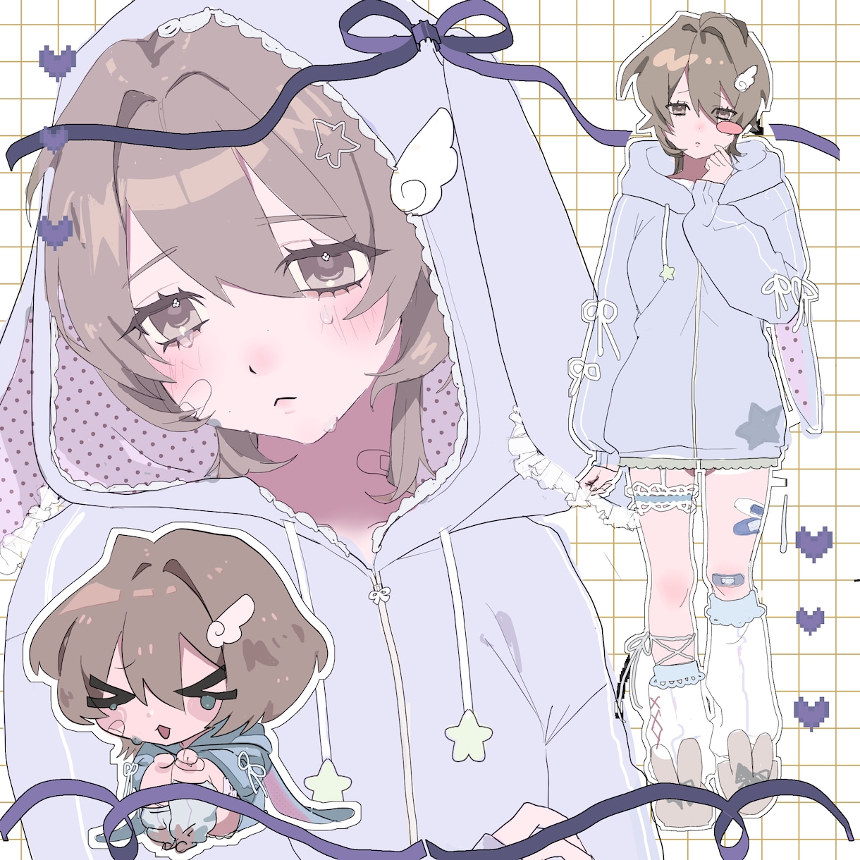 可愛い詰め込みイラスト描きます 期間限定で先着3名様のみ30％OFFになります✦ イメージ1