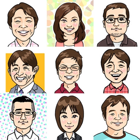 SNS用似顔絵アイコン作成します かる〜くデフォルメしたタッチの似顔絵です。 イメージ2