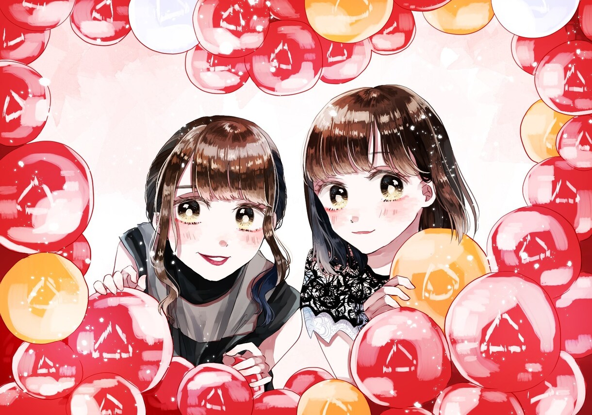 SNS用のアイコン描きます 夢絵、BLGLなんでも！可愛い絵柄で描きます イメージ1