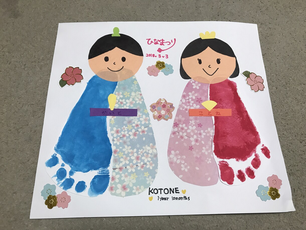 お子さまの手足型アートを作ります 記念に残したいと思っているあなたへ イメージ4