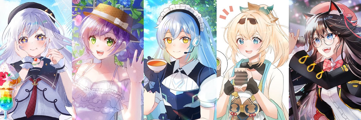 魅力的なイラスト描きます キャラクターデザインが得意です イメージ1