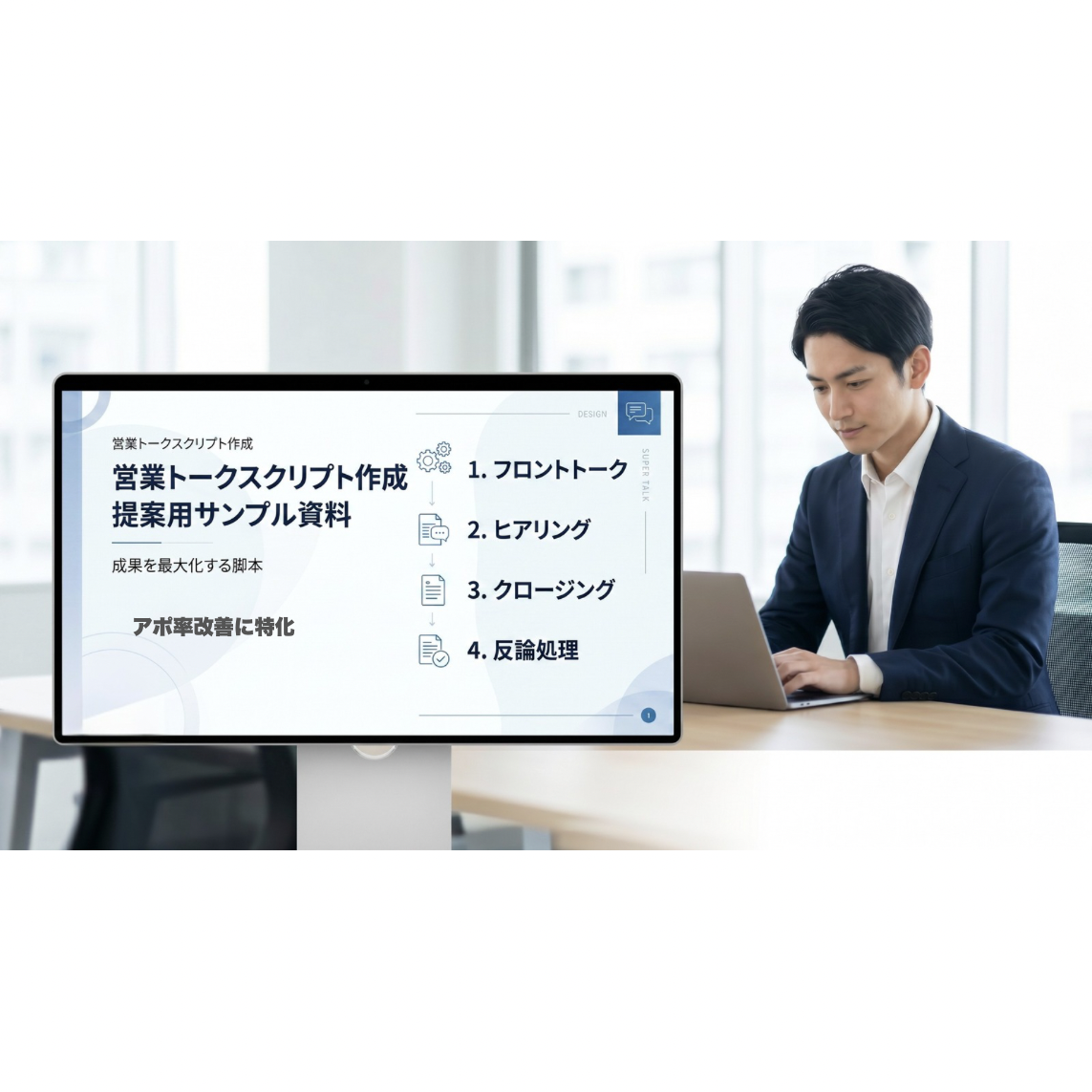 アポが取れない営業を改善します 現役SaaS営業が勝ちトークを設計 イメージ2