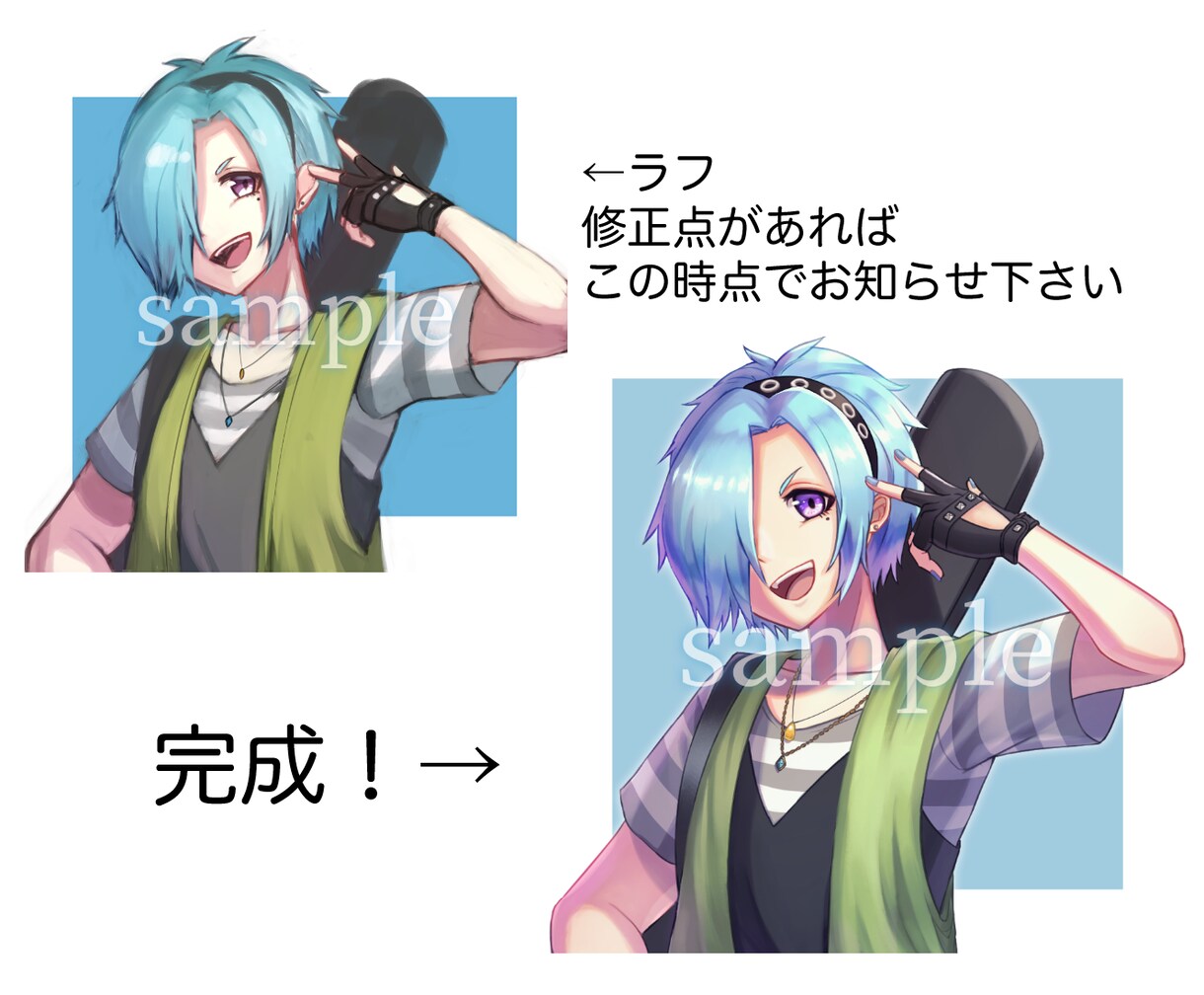 6月まで期間限定！アイコンを格安で作成します 目を引くキラキラとしたアイコンが欲しい方へ！ イメージ2