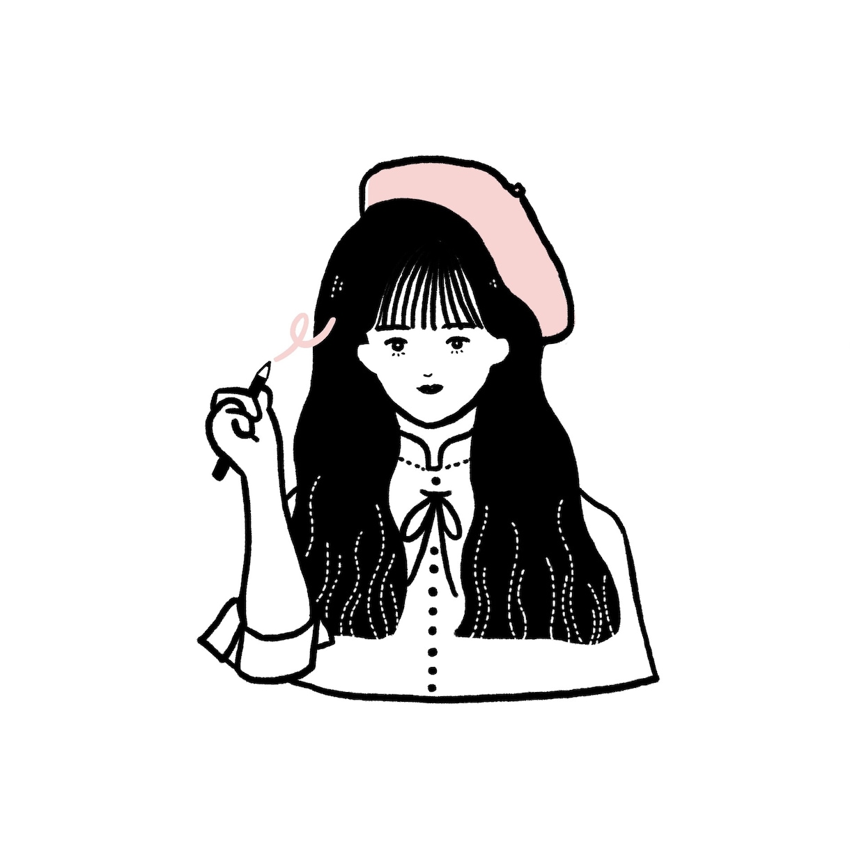 現役デザイナーが、お洒落イラスト・似顔絵を描きます お洒落でレトロな雰囲気。似顔絵やアイコン、プレゼントに！ イメージ2