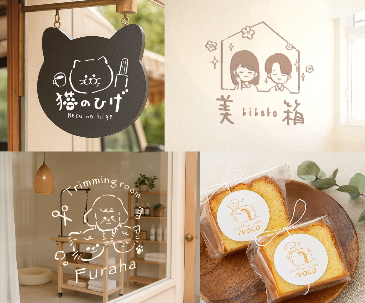 ナチュラルシンプルでかわいい手描きロゴを制作します ‪★修正無制限★ペット・カフェ・サロン・ハンドメイド様など イメージ2