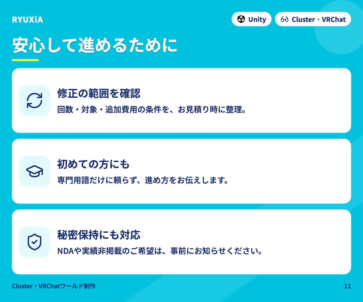 Cluster･VRChat空間制作します Cluster/VRChatのイベント会場・展示空間を制作 イメージ11