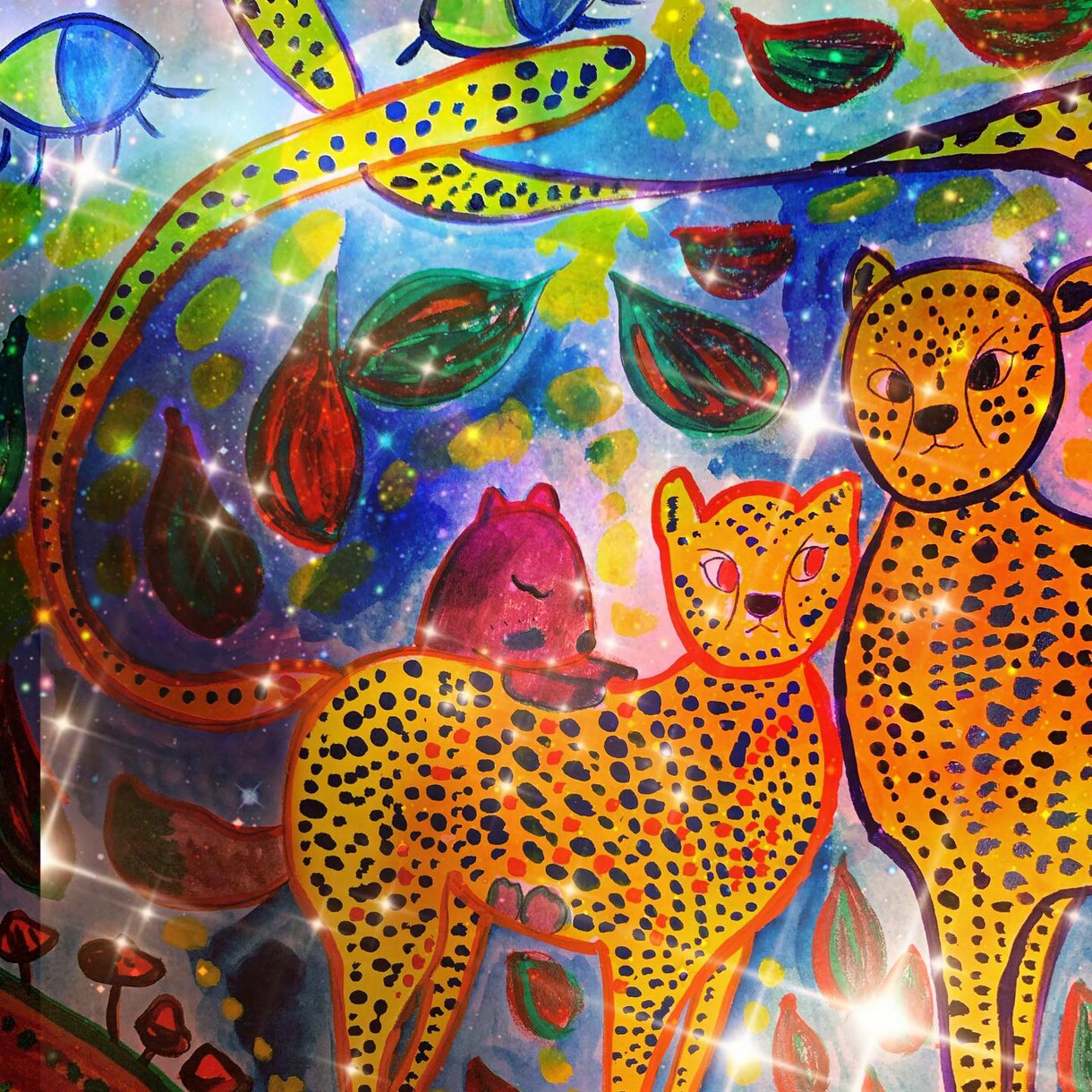 水彩画でお誕生日カード作成します お子様やお友達へ、世界で一枚の可愛いカードを作成します。 イメージ4