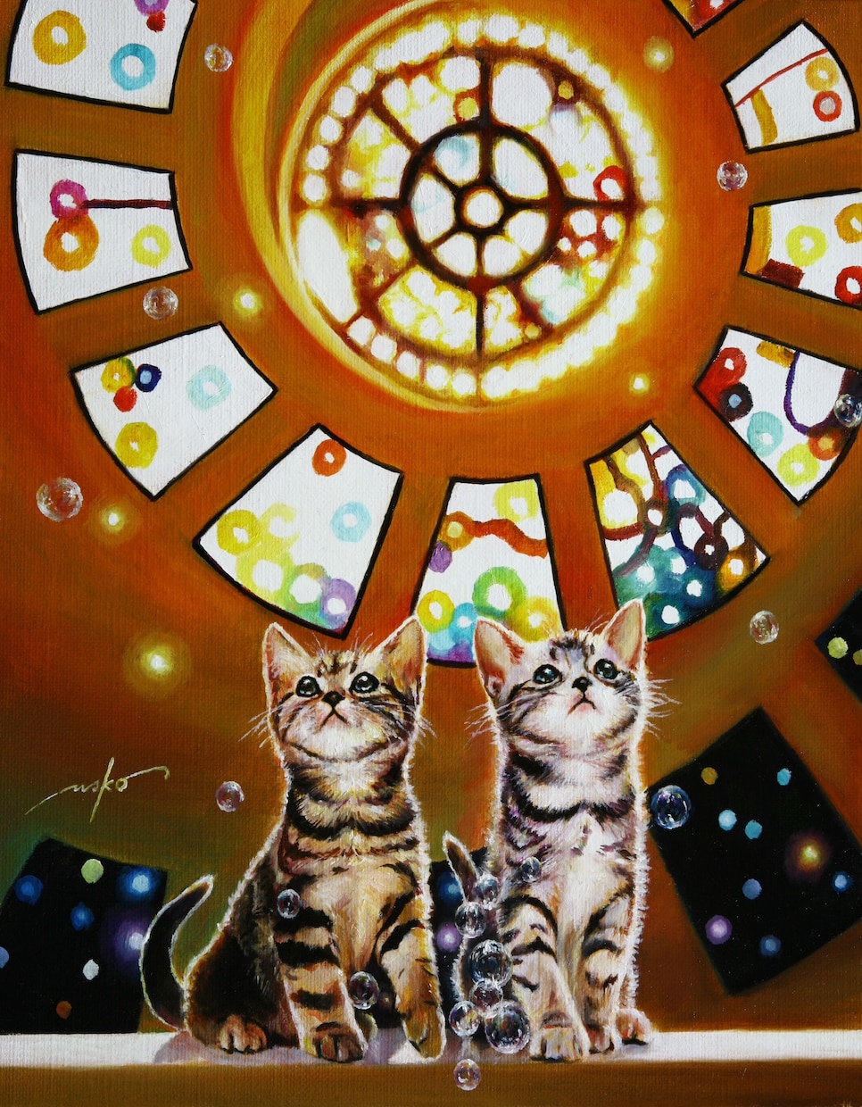 国際賞受賞のプロの画家がペット画を油絵で描きます 愛猫チャン＆愛犬チャンとの想い出をアートとしてお届けします イメージ4
