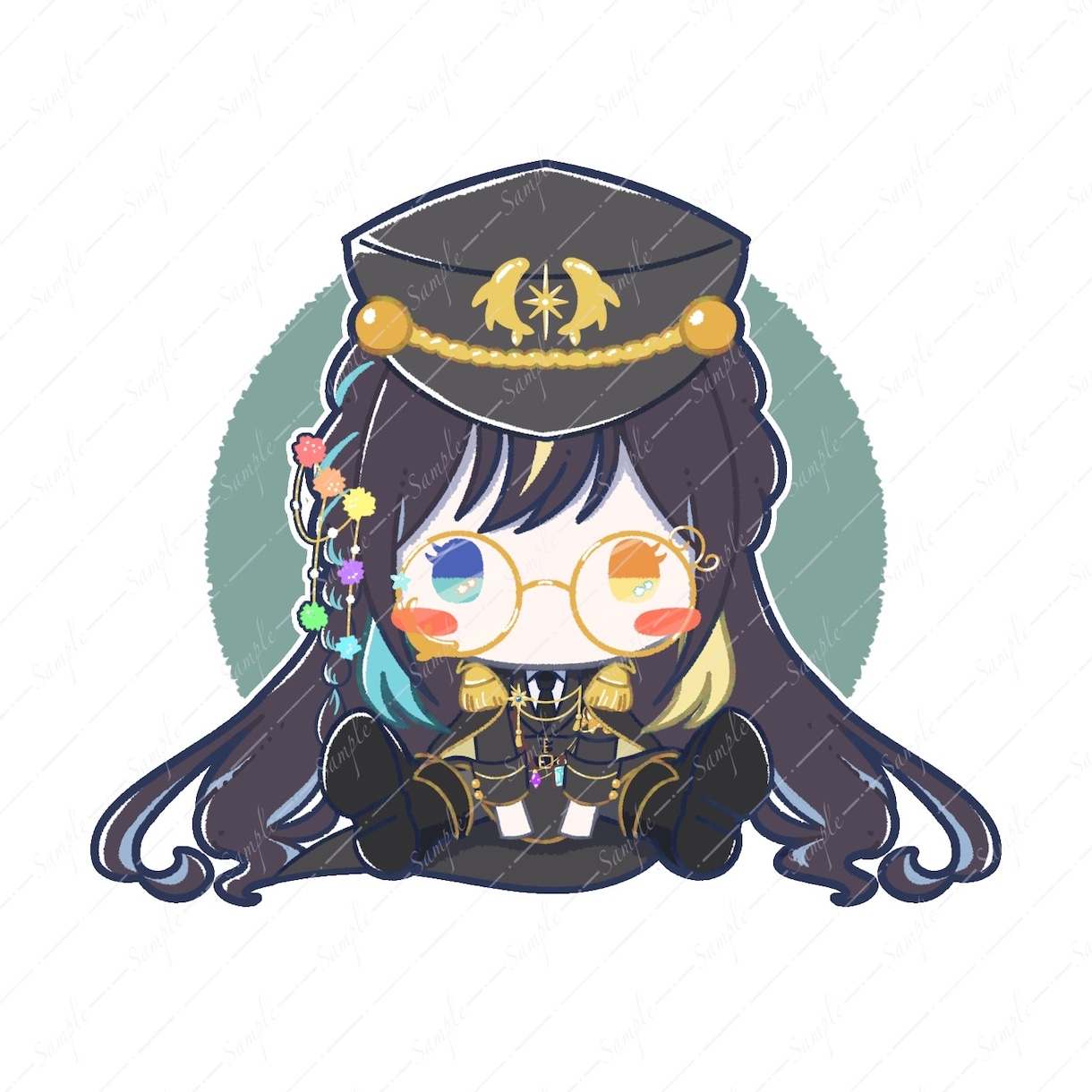 おすわりイラストを作成します ちょこんと可愛いく、ぬいぐるみみたい！ イメージ4